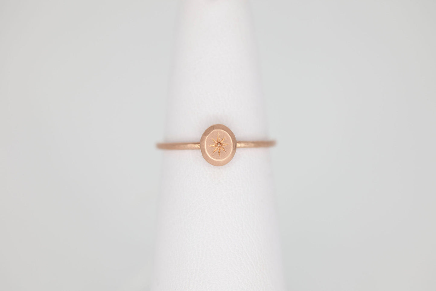 Mini Signet Stacker (rose gold)