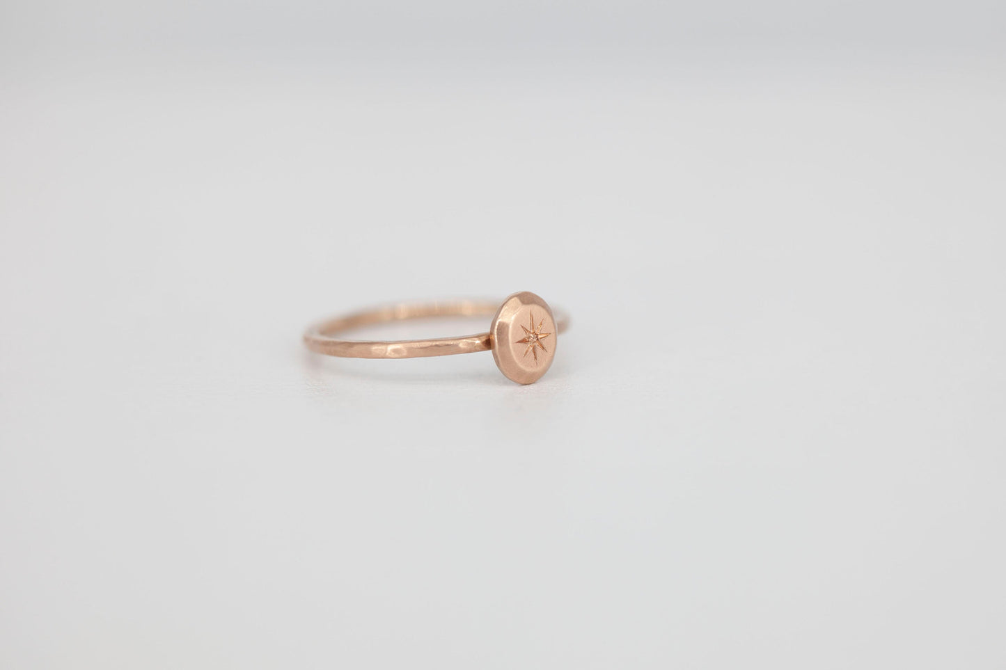 Mini Signet Stacker (rose gold)