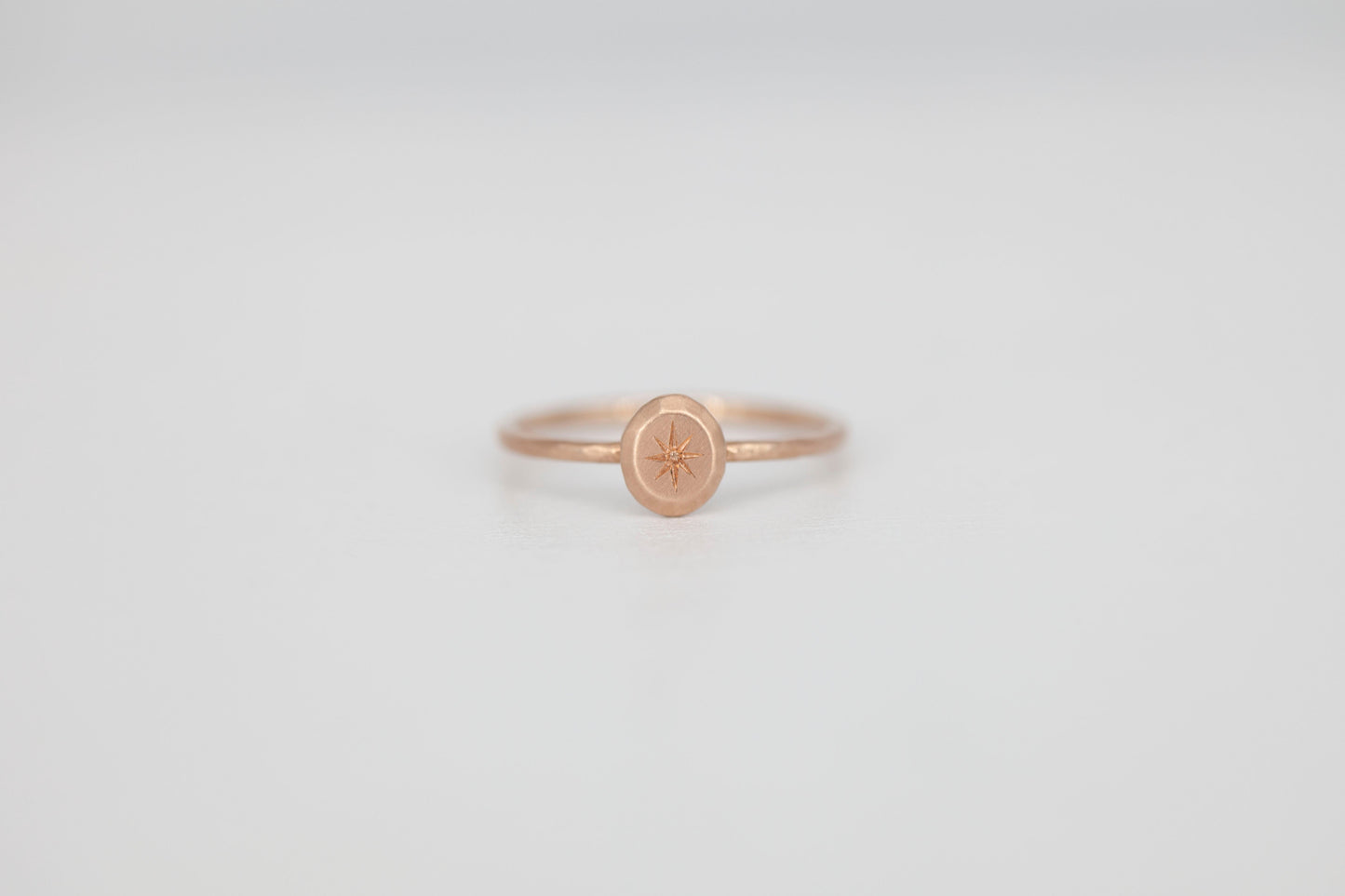 Mini Signet Stacker (rose gold)