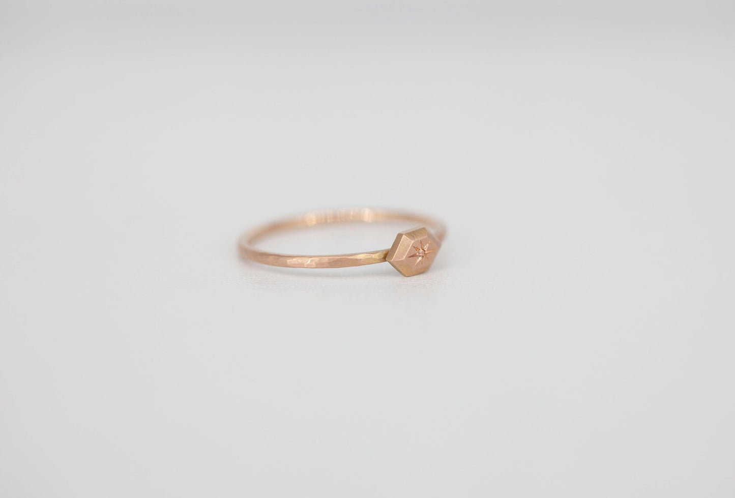 Mini Signet Stacker (rose gold)