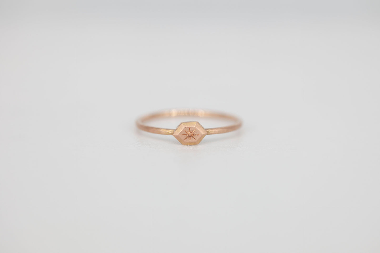 Mini Signet Stacker (rose gold)