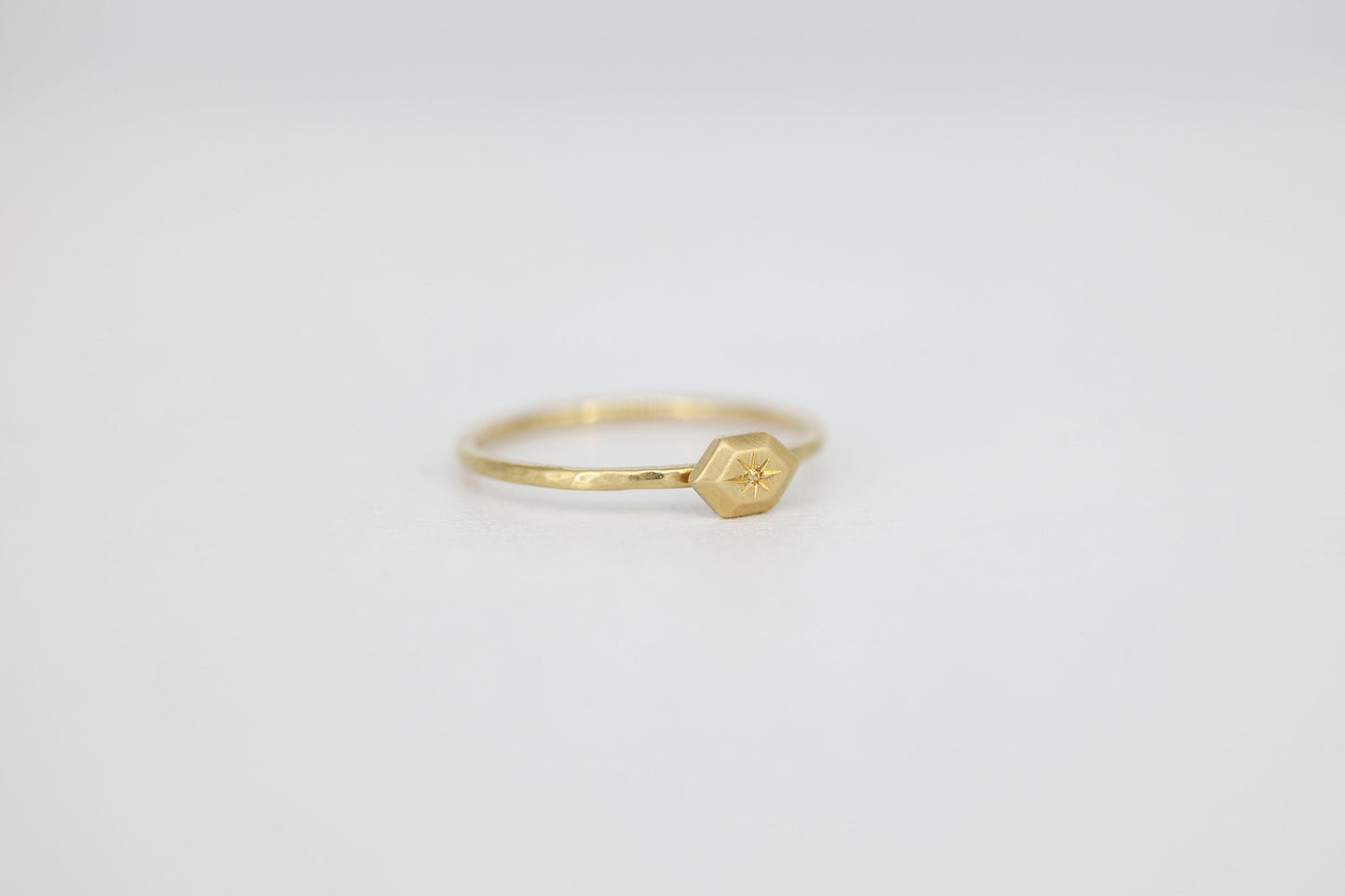 Mini Signet Stacker (yellow gold)