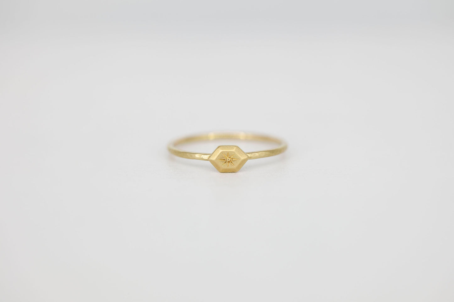 Mini Signet Stacker (yellow gold)