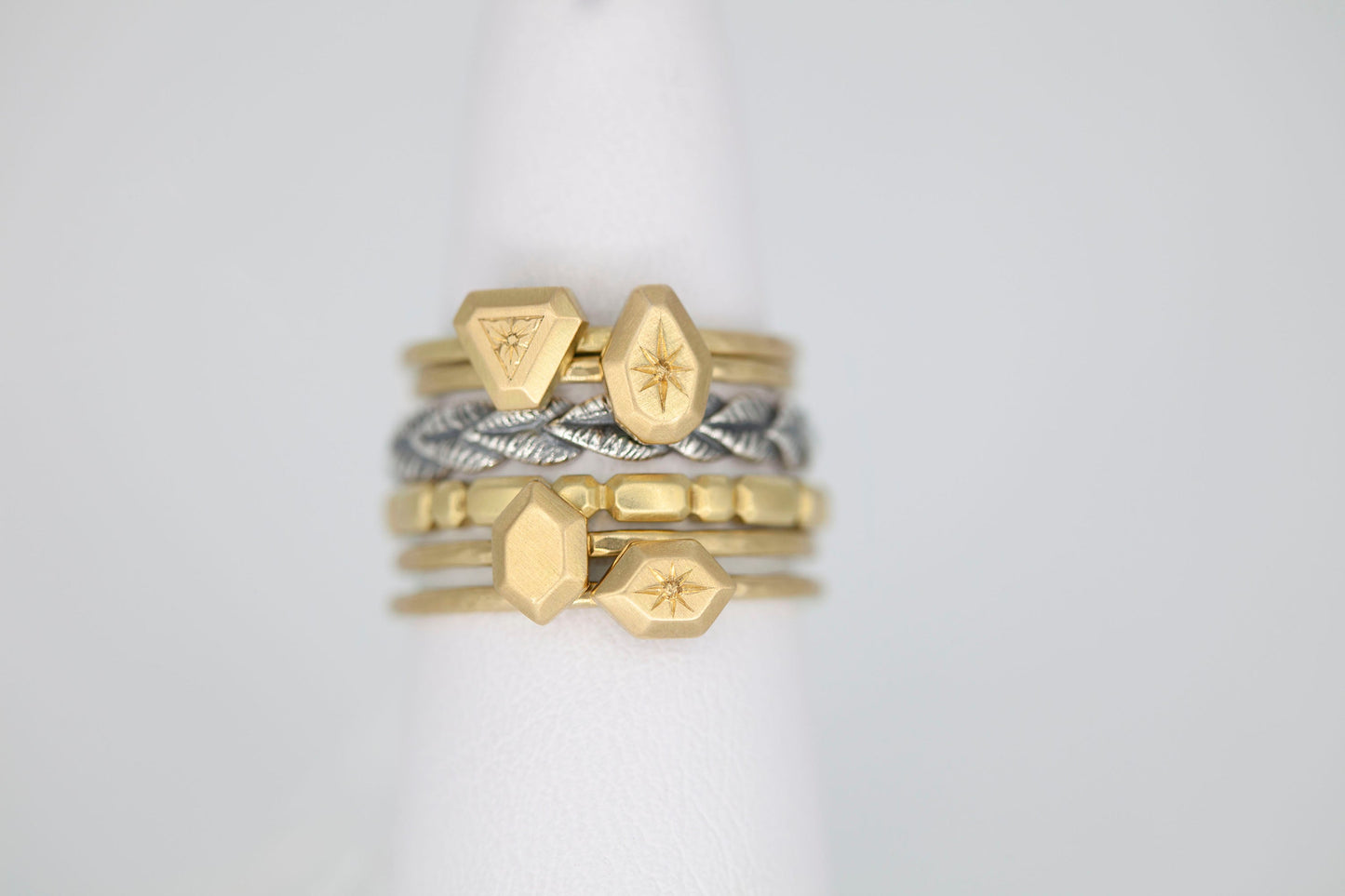Mini Signet Stacker (yellow gold)