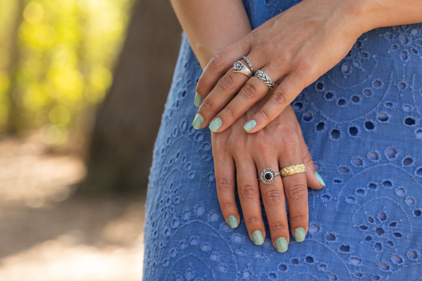 Amulet Leaf Ring